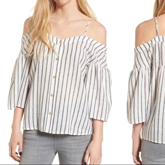 Nordstrom Tops - Nordstrom BP stripe off the shoulder top
